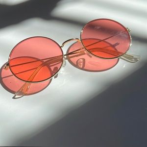70s rose sunglasses